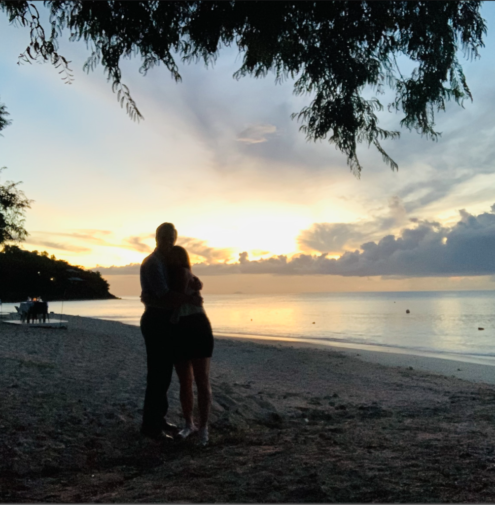 private beach dinner