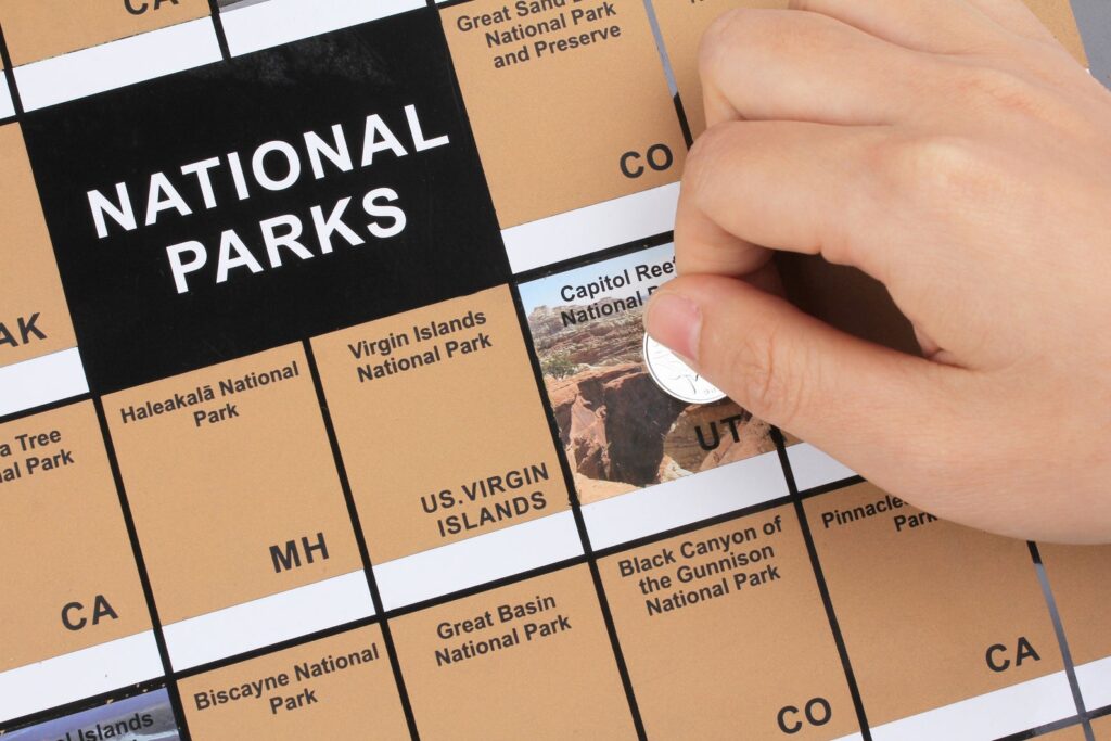 National Parks Scratch Off Map