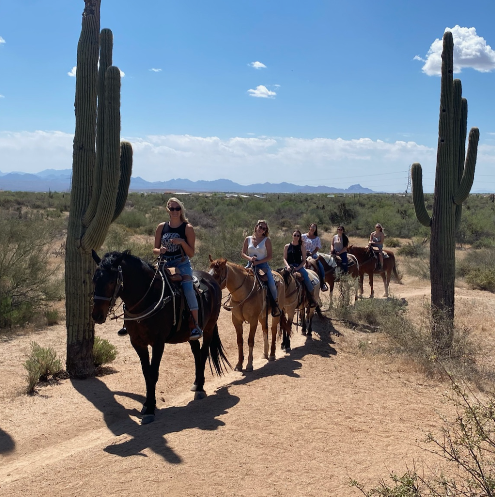 bachelorette party ideas horseback riding