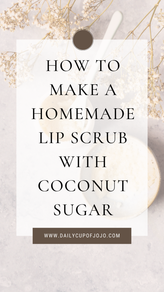 How to Make a Homemade Lip Scrub with Coconut Sugar